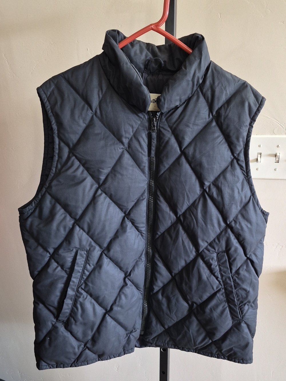 Eddie Bauer Quilted Black Puffer Vest - Women's Large